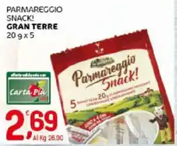 Crai Parmareggio snack! GRAN TERRE offerta