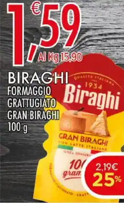 Crai Biraghi formaggio grattugiato gran biraghi offerta