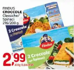 Crai Findus croccole classiche/ spinaci offerta
