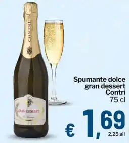 Qui Discount Spumante dolce gran dessert Contri offerta
