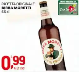 Crai Ricetta originale BIRRA MORETTI offerta