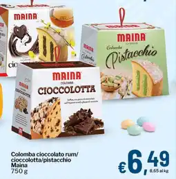 Qui Discount Colomba cioccolato rum/ cioccolotta/pistacchio Maina offerta