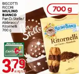 Crai Biscotti ricchi mulino bianco pan di stelle/ abbracci/ ritornelli offerta