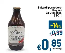 Qui Discount Salsa di pomodoro ciliegino La Dispensa offerta