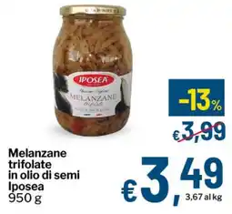 Qui Discount Melanzane trifolate in olio di semi Iposea offerta