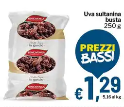 Qui Discount BENCIVENGA Uva sultanina busta offerta