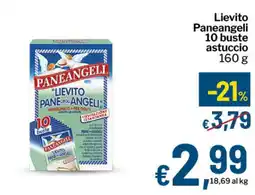 Qui Discount Lievito Paneangeli 10 buste astuccio offerta