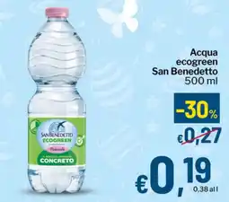 Qui Discount Acqua ecogreen San Benedetto offerta