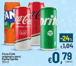 Qui Discount Coca Cola original e zero/ Fanta/Sprite offerta
