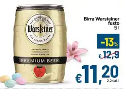 Qui Discount Birra Warsteiner fusto offerta