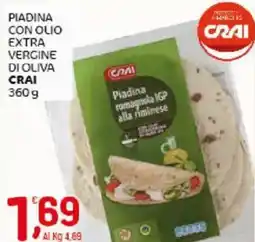 Crai Piadina con olio extra vergine di oliva CRAI offerta