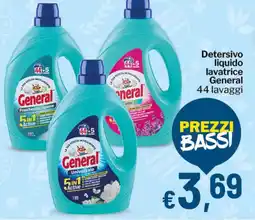 Qui Discount Detersivo liquido lavatrice General offerta