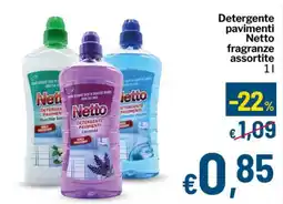 Qui Discount Detergente pavimenti Netto offerta