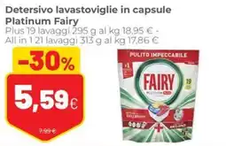Coop Detersivo lavastoviglie in capsule Platinum Fairy offerta