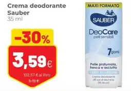 Coop Crema deodorante Sauber offerta