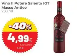 Coop Vino II Potere Salento IGT Masso Antico offerta