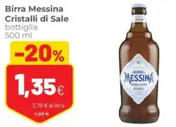 Coop Birra Messina Cristalli di Sale bottiglia offerta