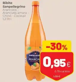 Coop Bibite Sanpellegrino Aranciata, Aranciata amara, Chinò, Cocktail offerta
