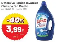 Coop Detersivo liquido lavatrice Classico Bio Presto offerta