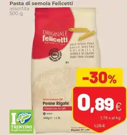 Coop Pasta di semola Felicetti offerta