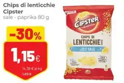 Coop Chips di lenticchie Cipster sale, paprika offerta