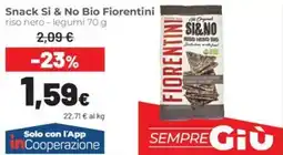 Coop Snack Si & No Bio Fiorentini riso nero, legumi offerta