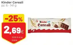 Coop Kinder Cereali offerta