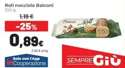 Coop Roll nocciola Balconi offerta