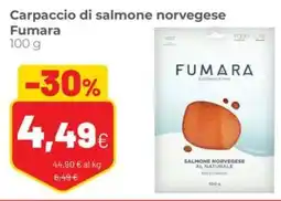 Coop Carpaccio di salmone norvegese Fumara offerta
