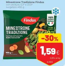 Coop Minestrone Tradizione Findus offerta