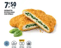 Deco Superfreddo Cotoletta di pollo maxi con spinaci offerta