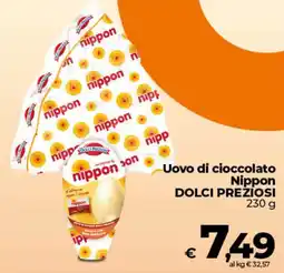 Ipercoop Uovo di cioccolato Nippon DOLCI PREZIOSI offerta