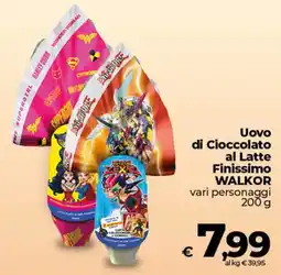 Ipercoop Uovo di Cioccolato al Latte Finissimo WALKOR offerta
