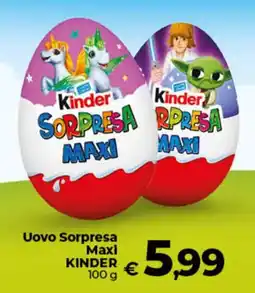 Ipercoop Uovo Sorpresa Maxi KINDER offerta