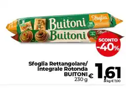 Ipercoop Sfoglia Rettangolare/ Integrale Rotonda BUITONI offerta