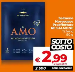 Ipercoop Salmone Norvegese Preaffettato RE SALMONE Ti Amo offerta