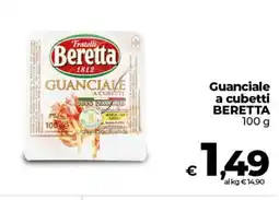 Ipercoop Guanciale a cubetti BERETTA offerta
