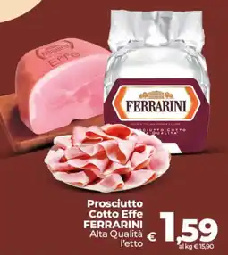 Ipercoop Prosciutto Cotto Effe FERRARINI offerta