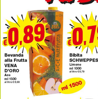 Prix Quality Vena D'Oro Bevanda alla Frutta 1500ml offerta