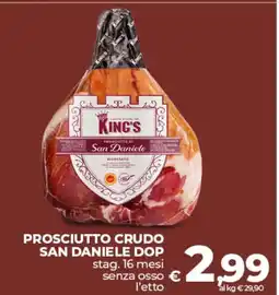 Ipercoop Prosciutto crudo san daniele DOP offerta
