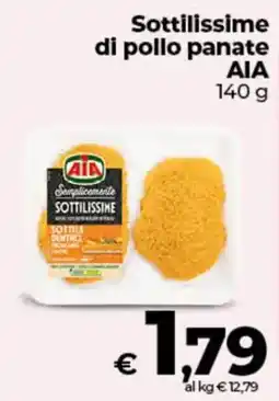 Ipercoop Sottilissime di pollo panate AIA offerta