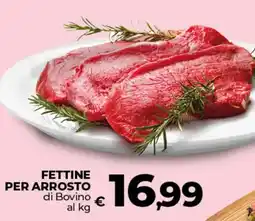 Ipercoop FETTINE PER ARROSTO di Bovino offerta