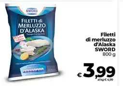 Ipercoop Filetti di merluzzo d'Alaska SWORD offerta