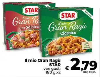 Ipercoop Il mio Gran Ragù STAR offerta