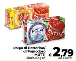 Ipercoop Polpa di Datterino/ di Pomodoro MUTTI offerta