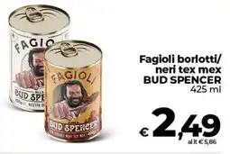 Ipercoop Fagioli borlotti/ neri tex mex BUD SPENCER offerta