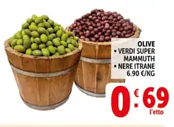 Deco Superstore Olive verdi super mammuth, nere itrane offerta