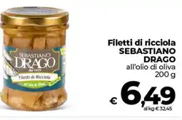 Ipercoop Filetti di ricciola SEBASTIANO DRAGON offerta