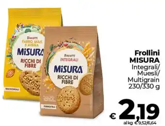 Ipercoop Frollini MISURA offerta