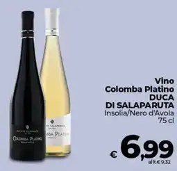 Ipercoop Vino Colomba Platino DUCA DI SALAPARUTA offerta